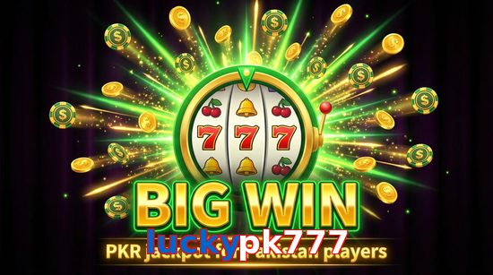 Big win animation on Luckypk777 slot game