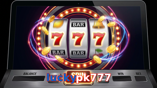 Main screen of Luckypk777 slots page for PK players